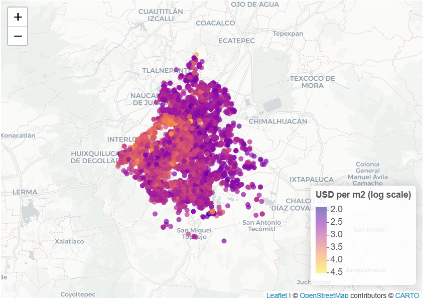 Mexico City Housing Map